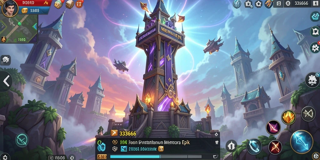 Tampilan gameplay menakjubkan dalam Tower Defense 333666.