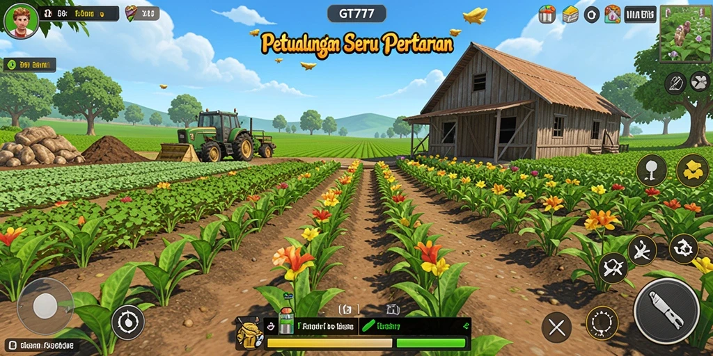 Gameplay menarik di dunia pertanian dalam GT777.