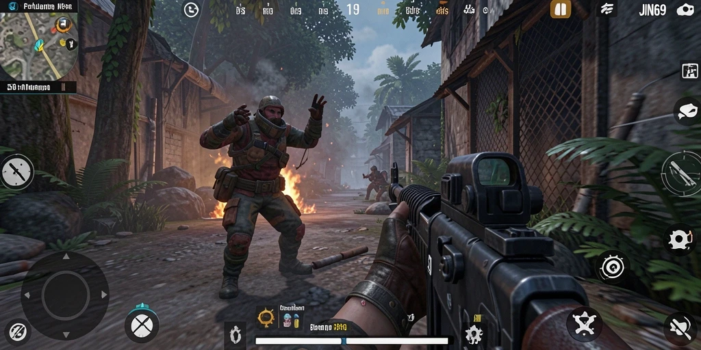 Gameplay JIN69 yang menarik dan penuh aksi TPS.