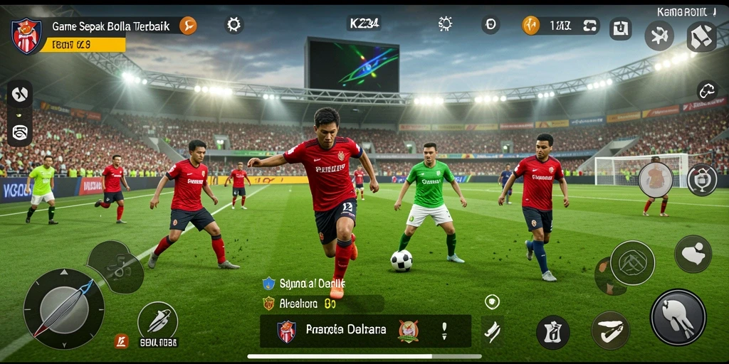 Tangkapan layar dari gameplay K234 yang menampilkan aksi seru di lapangan.