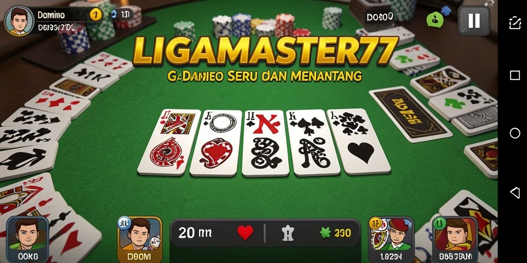 Gameplay seru saat bermain LIGAMASTER77 dengan teman-teman.