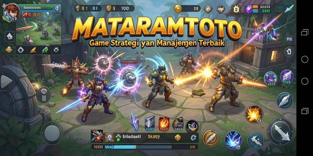 Screenshot gameplay <strong>MATARAMTOTO</strong> menunjukkan aksi strategis yang seru.