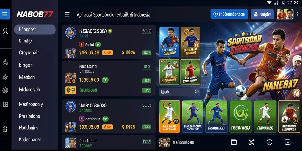 Tampilan gameplay menarik dari aplikasi Sportsbook NABOB77.