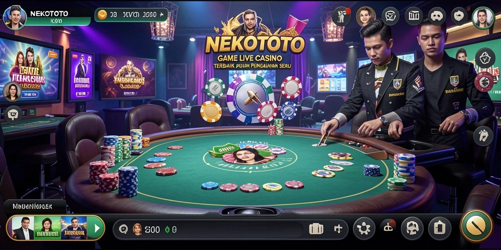 Tampilan gameplay Live Casino yang menarik di NEKOTOTO.