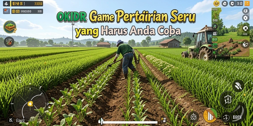 Tampilan gameplay <strong>OKIDR</strong> yang seru dan interaktif saat bertani.