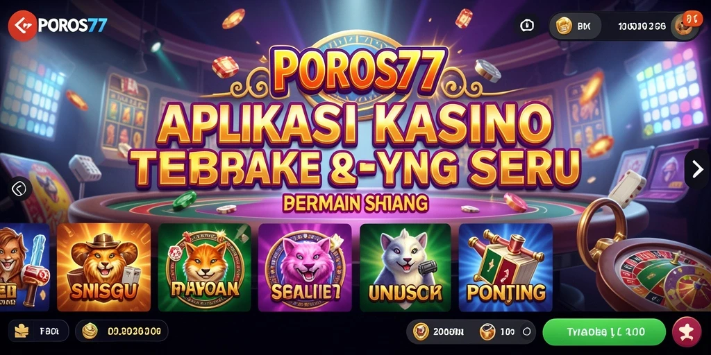 Screenshot POROS77 menampilkan gameplay seru dengan grafik yang memukau.