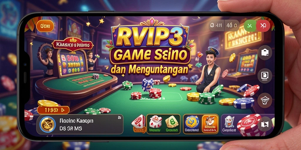 Tampilan menarik dari gameplay Kasino dalam RVIP3 yang menggugah semangat.