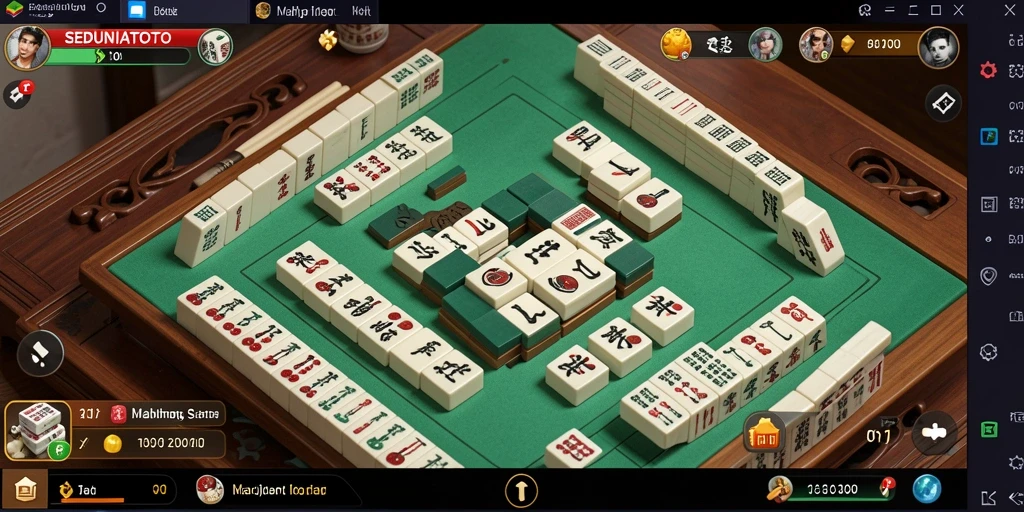 Tampilan gameplay SEDUNIATOTO yang seru dan menantang di Mahjong.