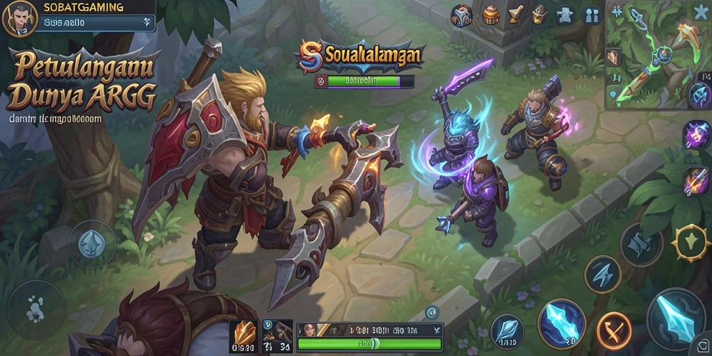 Screenshot utama dari gameplay ARPG yang menampilkan aksi seru di SOBATGAMING.