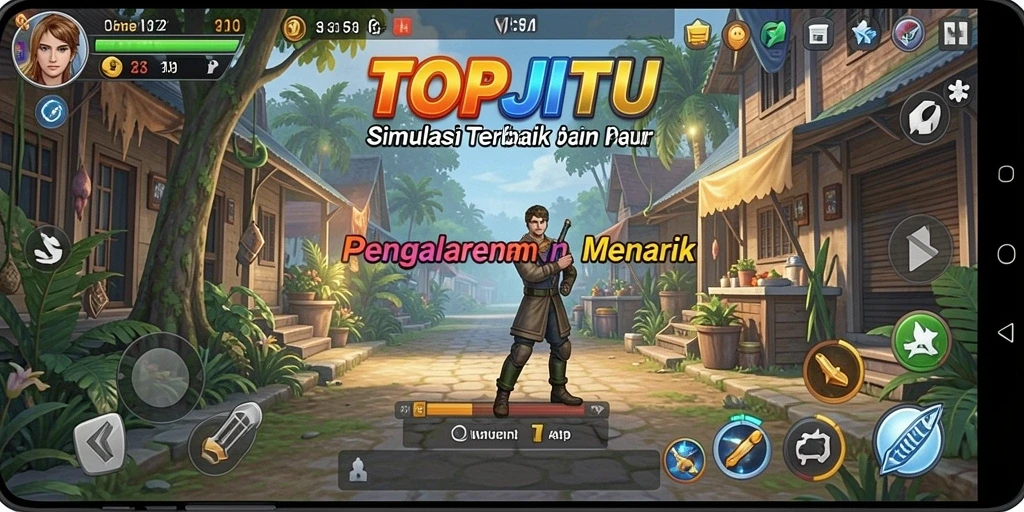 Tampilan gameplay menarik dari TOPJITU yang memukau.